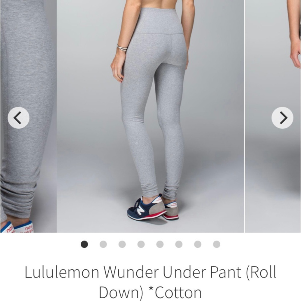 Lululemon cotton gray leggings